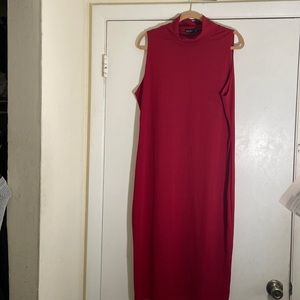 Boohoo Rib knit dress with tie 20